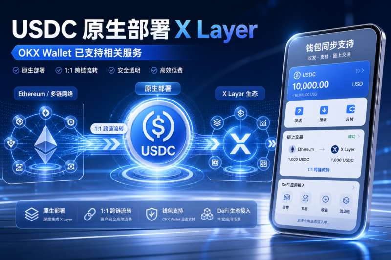 USDC 原生部署 X Layer,OKX Wallet 已支持相关服务-指挥使社区 - 真实线索、热点议题与深度观察