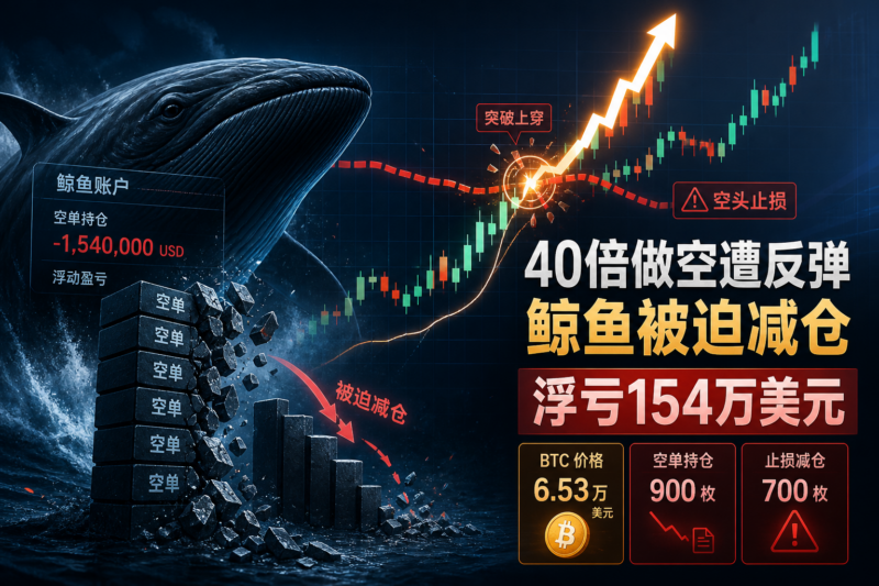 链上侦探|40 倍做空比特币鲸鱼被迫减仓,已浮亏 154 万美元-指挥使社区 - 真实线索、热点议题与深度观察
