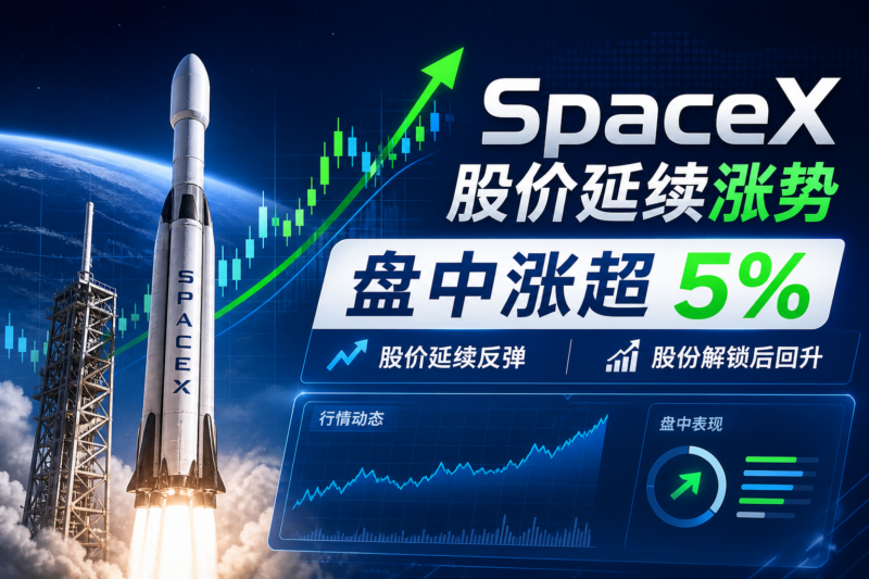 SpaceX 延续涨势,今日盘中涨超 5%-指挥使社区 - 真实线索、热点议题与深度观察