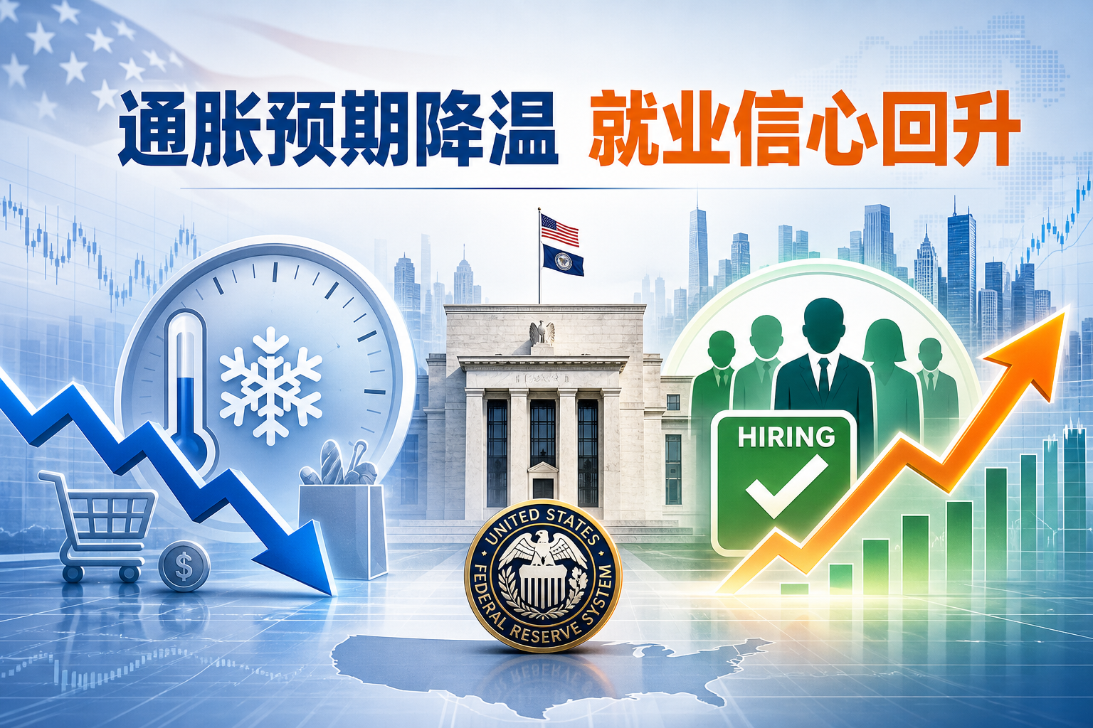 美联储调查:美国 7 月短期通胀预期降温,消费者对就业更乐观