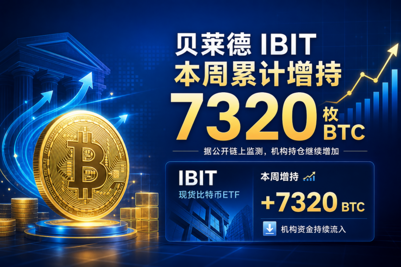 贝莱德 IBIT 本周累计增持 7320 枚比特币-指挥使社区 - 真实线索、热点议题与深度观察