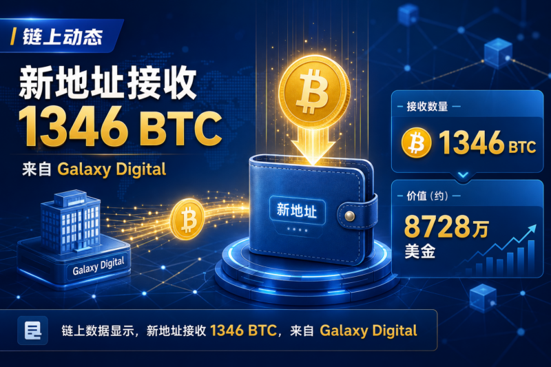 链上动态:新地址从 Galaxy Digital 接收 1346 枚 BTC-指挥使社区 - 真实线索、热点议题与深度观察