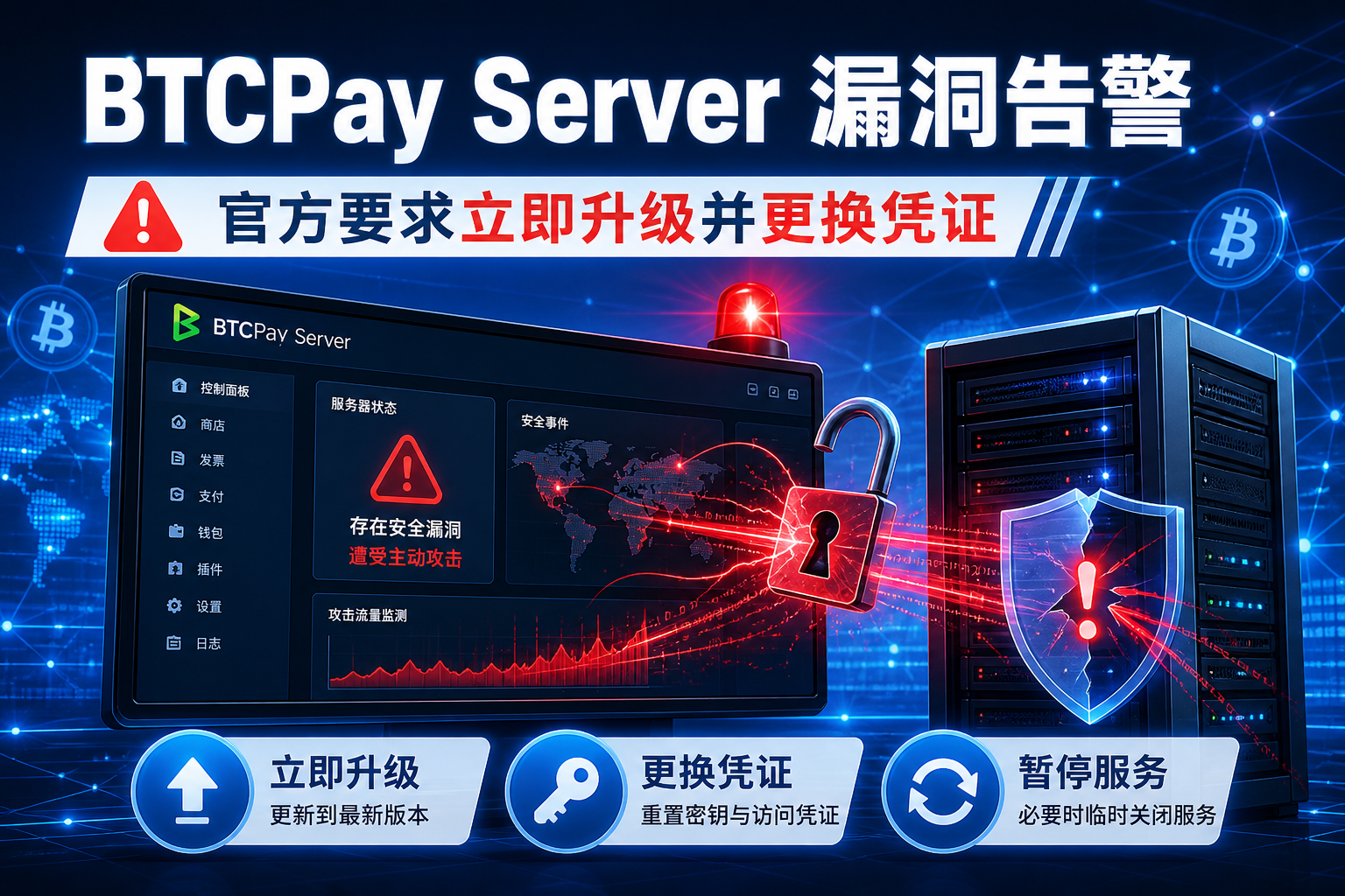 BTCPay Server 遭关键漏洞攻击，官方紧急要求用户升级并更换凭证
