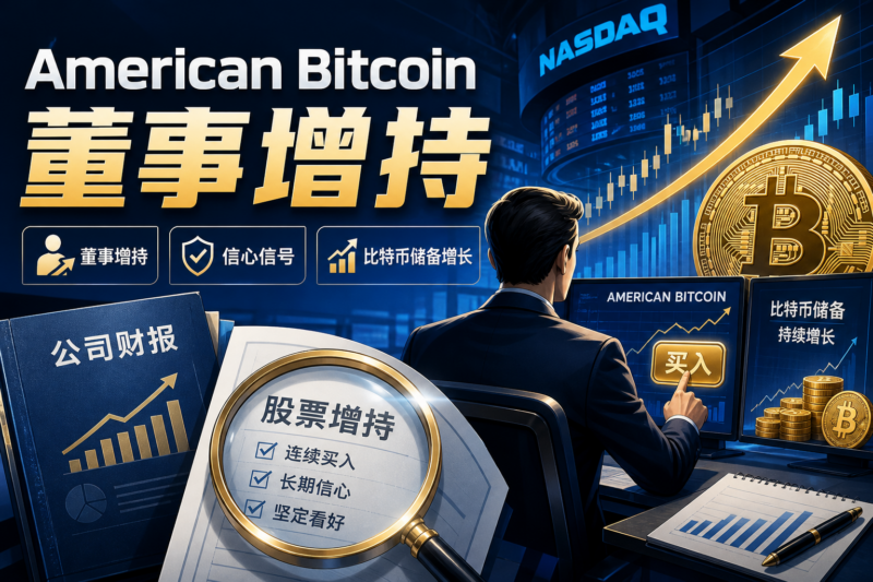 特朗普家族支持的 American Bitcoin 董事增持公司股票-指挥使社区 - 真实线索、热点议题与深度观察