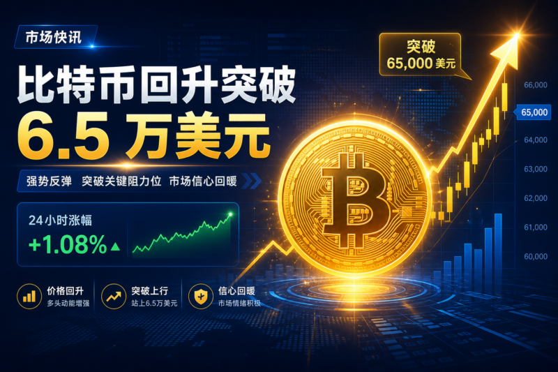 比特币回升突破 6.5 万美元-指挥使社区 - 真实线索、热点议题与深度观察