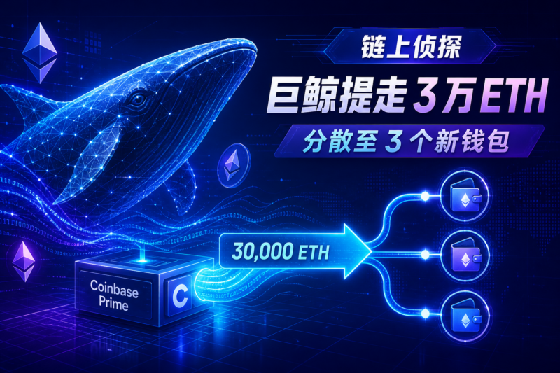 链上侦探|某巨鲸从 Coinbase Prime 提出 3 万枚 ETH-指挥使社区 - 真实线索、热点议题与深度观察