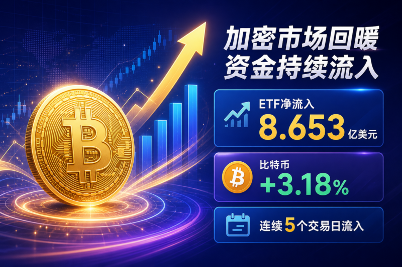 本周美国现货比特币 ETF 净流入 8.653 亿美元,比特币同期上涨 3.18%-指挥使社区 - 真实线索、热点议题与深度观察