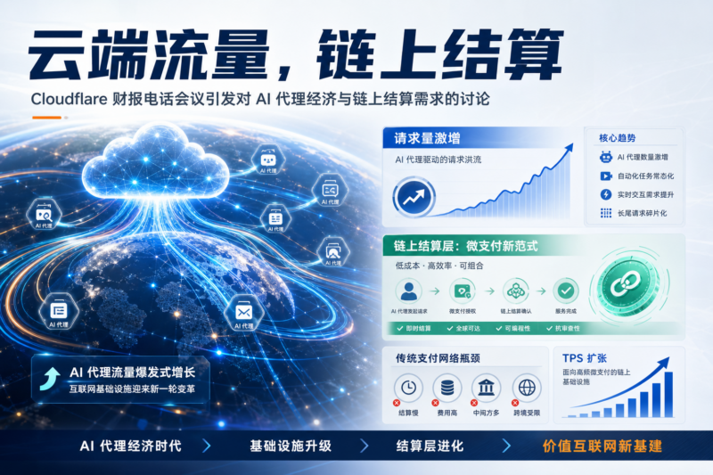Cloudflare 财报电话会议释放 AI 代理经济信号，链上结算需求或迎爆发-指挥使社区 - 真实线索、热点议题与深度观察
