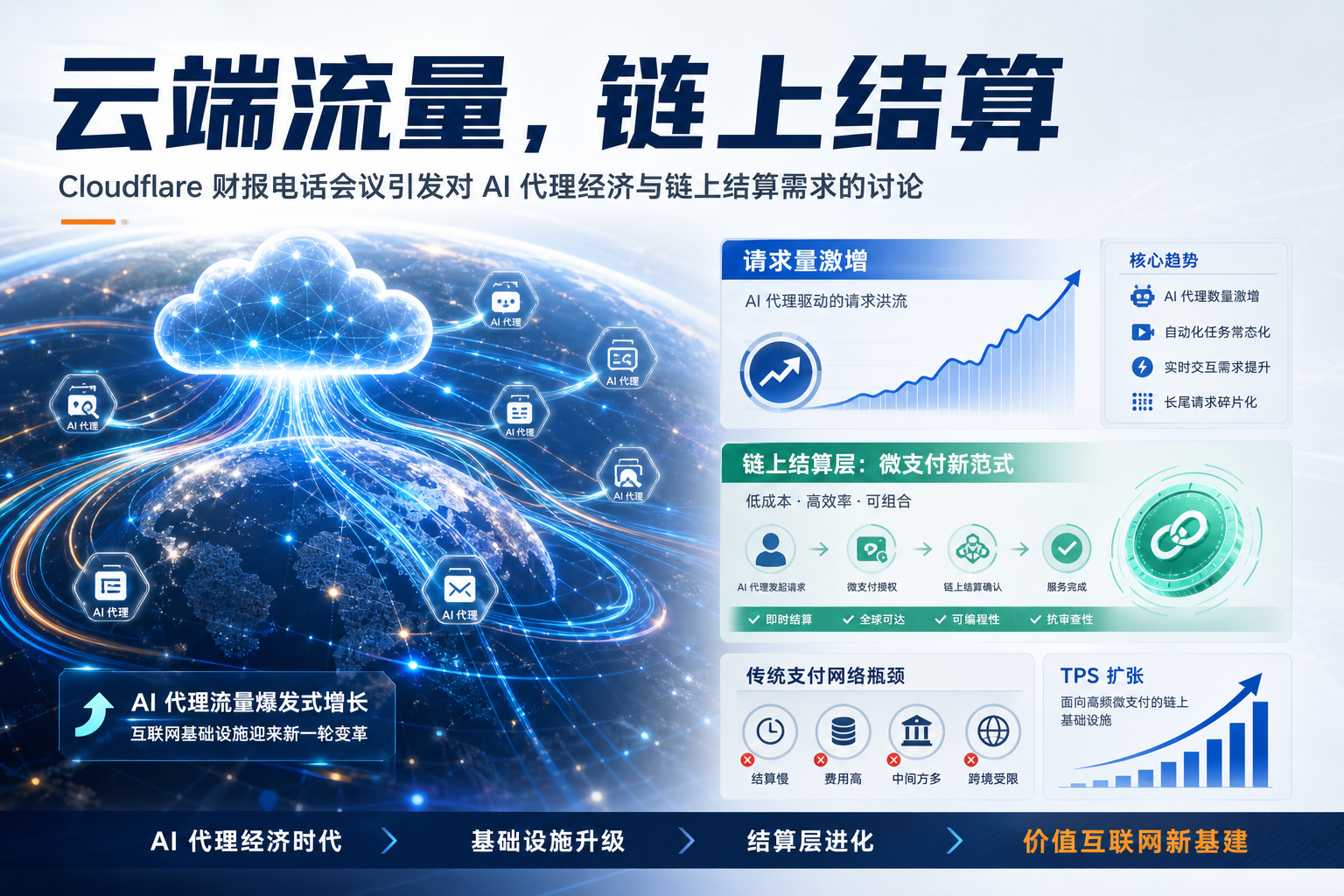 Cloudflare 财报电话会议释放 AI 代理经济信号，链上结算需求或迎爆发
