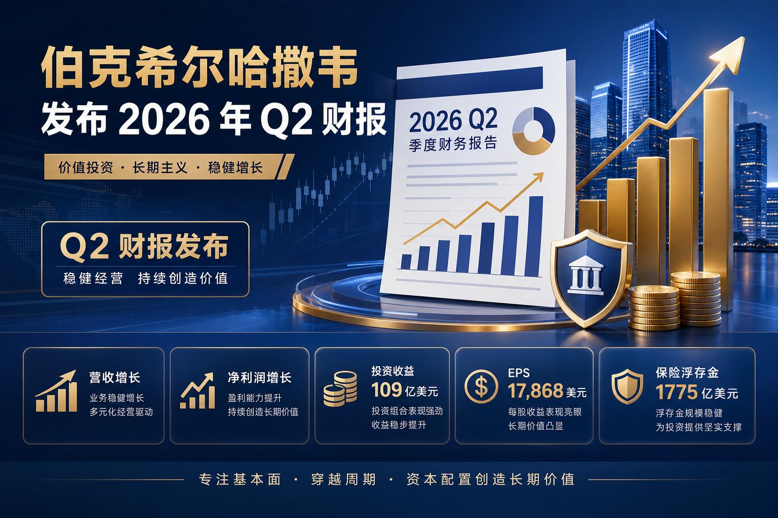 伯克希尔哈撒韦发布 2026 年 Q2 财报