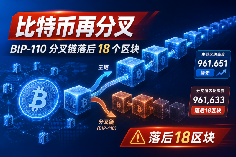 比特币再分叉:支持 BIP-110 的分叉链目前落后主网 18 个区块-指挥使社区 - 真实线索、热点议题与深度观察