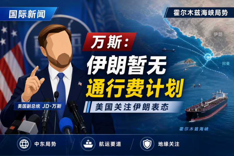 万斯:伊朗已告知美国暂无霍尔木兹海峡通行费计划-指挥使社区 - 真实线索、热点议题与深度观察