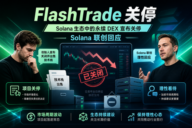 Solana 永续 DEX FlashTrade 宣布关停，Solana 联创回应-指挥使社区 - 真实线索、热点议题与深度观察