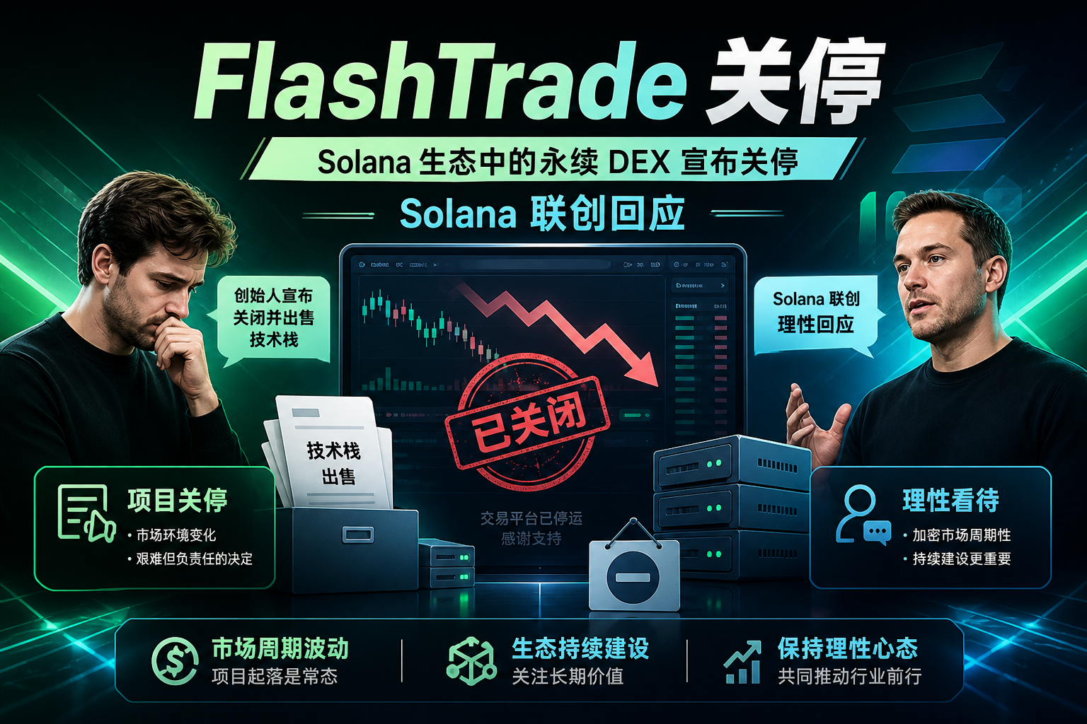 Solana 永续 DEX FlashTrade 宣布关停,Solana 联创回应