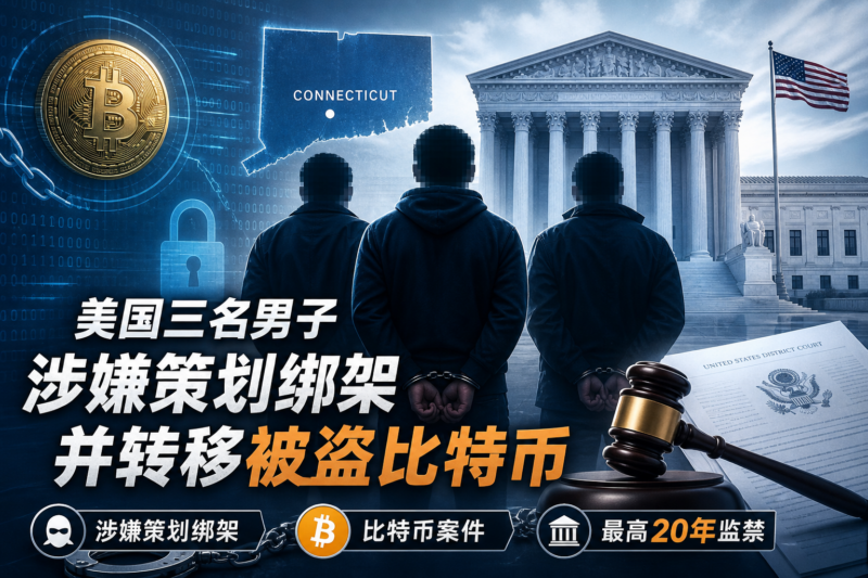 美国三名男子涉嫌策划绑架转移被盗比特币,最高面临20年监禁-指挥使社区 - 真实线索、热点议题与深度观察