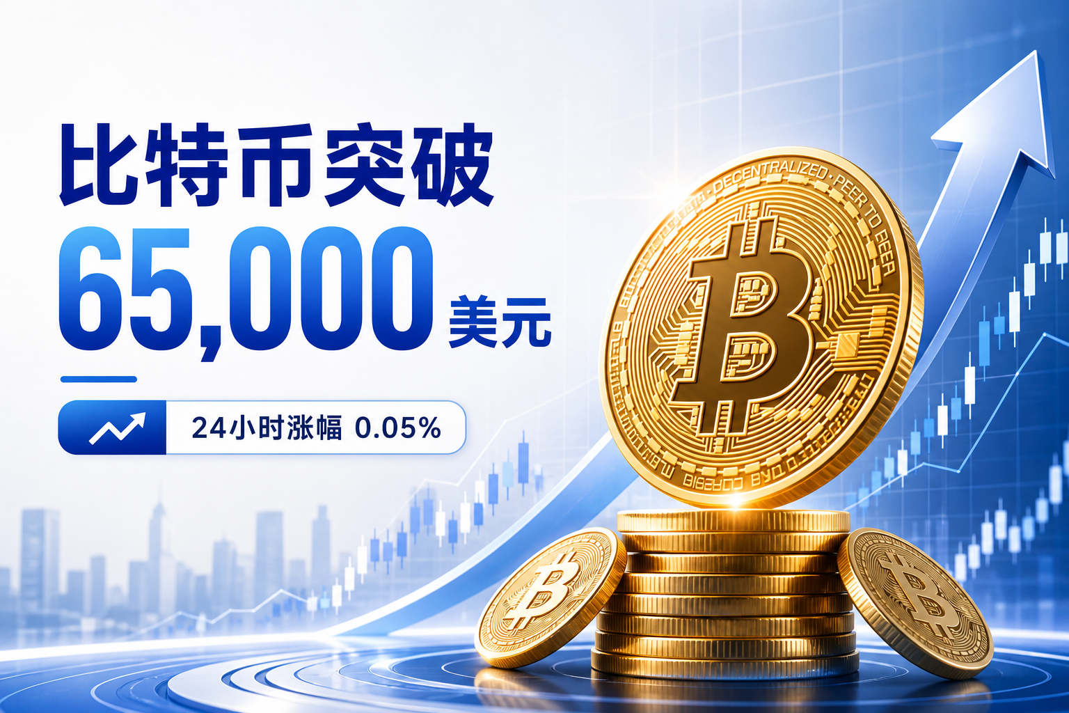 比特币突破 65,000 美元