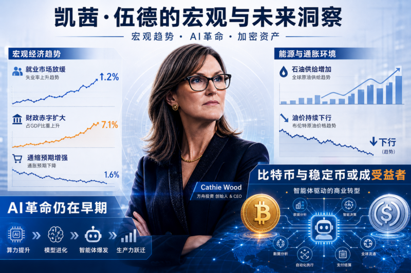 Cathie Wood:比特币和稳定币或成智能体商业转型主要受益者-指挥使社区 - 真实线索、热点议题与深度观察