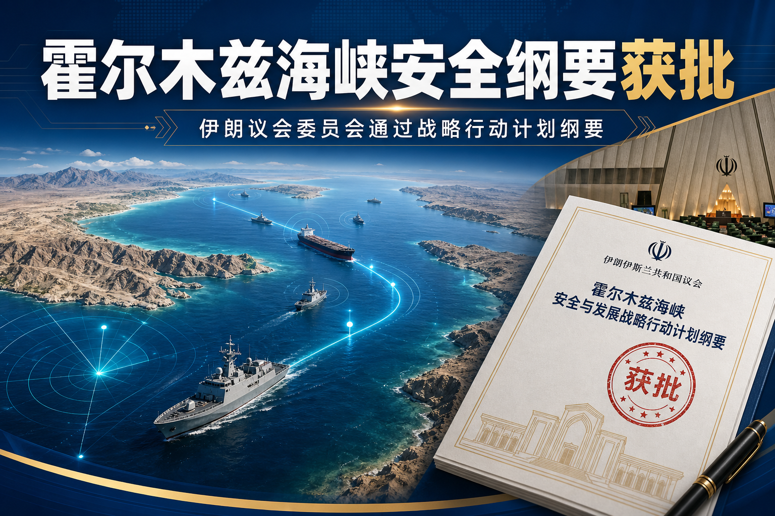 伊朗议会委员会批准霍尔木兹海峡安全纲要