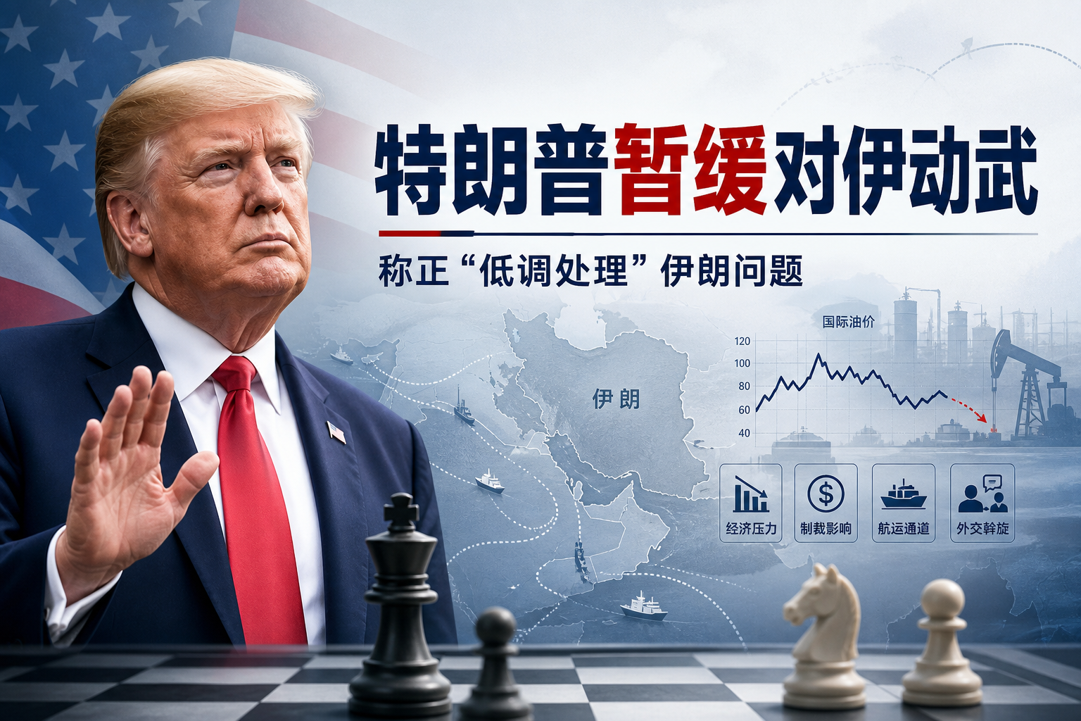 特朗普暂缓对伊动武,称正「低调处理」伊朗问题