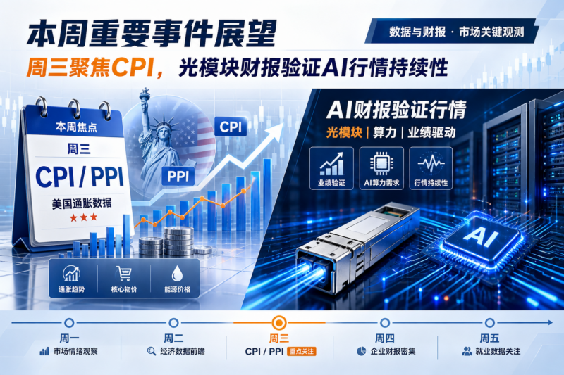 本周重要事件展望:周三聚焦 CPI,光模块股财报验证 AI 行情持续性-指挥使社区 - 真实线索、热点议题与深度观察