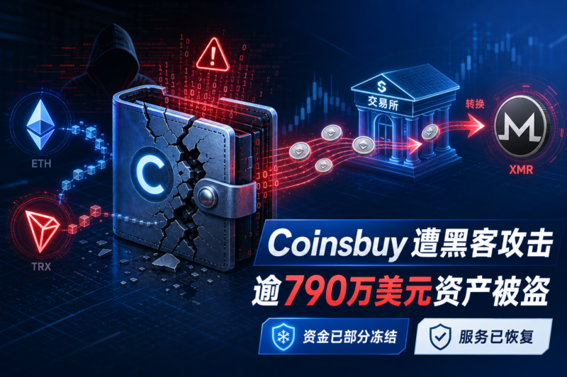 Coinsbuy 遭黑客攻击，逾 790 万美元资产被盗-指挥使社区 - 真实线索、热点议题与深度观察