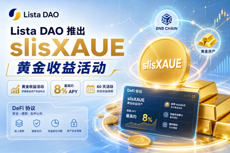 Lista DAO 推出 slisXAUE 黄金收益活动-指挥使社区 - 真实线索、热点议题与深度观察