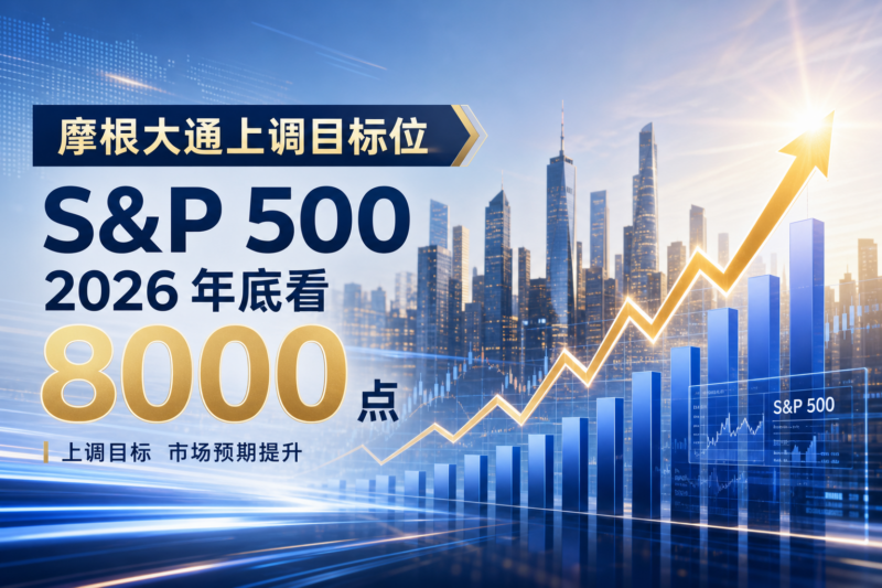 摩根大通上调 2026 年底标普 500 指数目标位至 8000 点-指挥使社区 - 真实线索、热点议题与深度观察