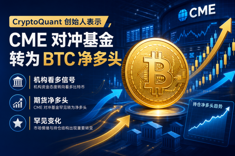 CryptoQuant 创始人：CME 对冲基金罕见转为 BTC 期货净多头-指挥使社区 - 真实线索、热点议题与深度观察