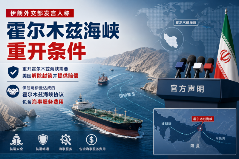 伊朗外交部发言人:重开霍尔木兹海峡需美国解除封锁并提供赔偿-指挥使社区 - 真实线索、热点议题与深度观察