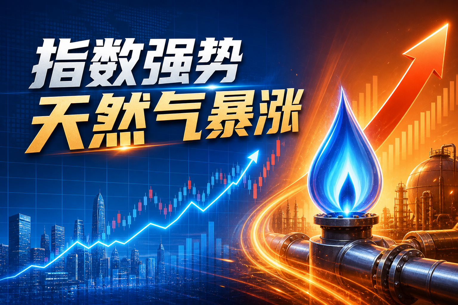 指数强势，天然气暴涨