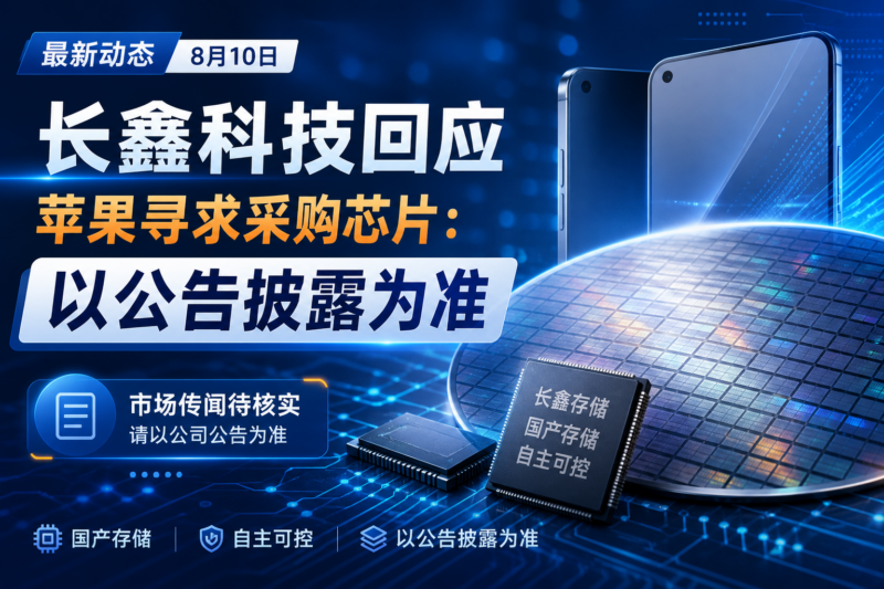 长鑫科技回应苹果寻求采购芯片:以公告披露为准-指挥使社区 - 真实线索、热点议题与深度观察