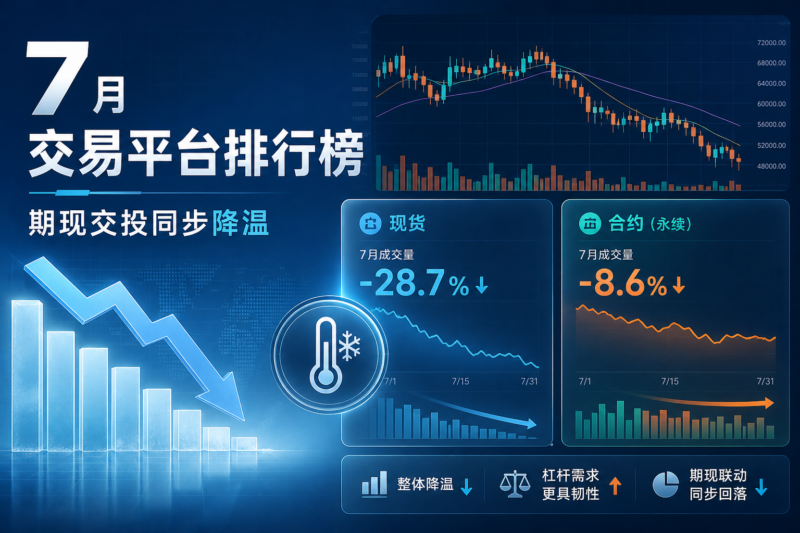 BlockBeats 公布 7 月交易平台排行榜:期现交投同步显著降温-指挥使社区 - 真实线索、热点议题与深度观察