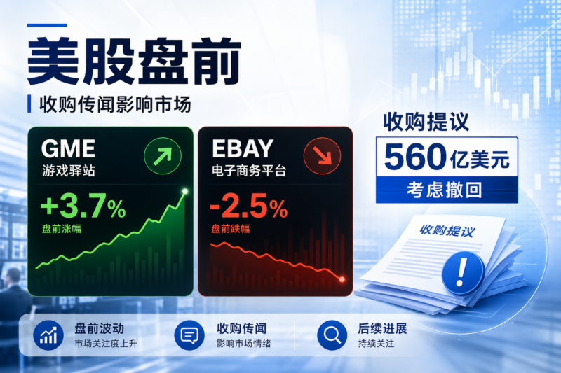 美股盘前:游戏驿站涨 3.7%,eBay 跌 2.5%-指挥使社区 - 真实线索、热点议题与深度观察