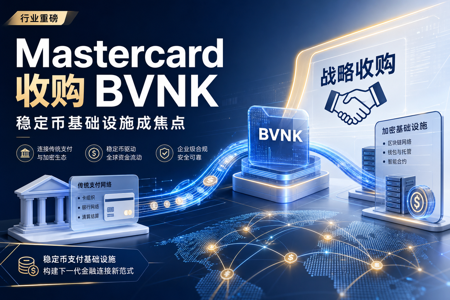 Mastercard 18 亿美元收购 BVNK：稳定币基础设施成支付巨头争夺焦点