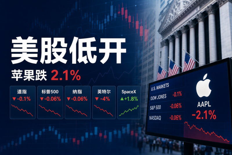 美股三大股指集体低开,苹果跌 2.1%-指挥使社区 - 真实线索、热点议题与深度观察
