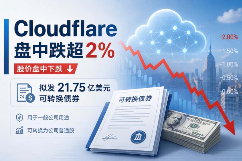 Cloudflare 盘中一度跌超 2%,拟私募发行 21.75 亿美元可转换债券-指挥使社区 - 真实线索、热点议题与深度观察