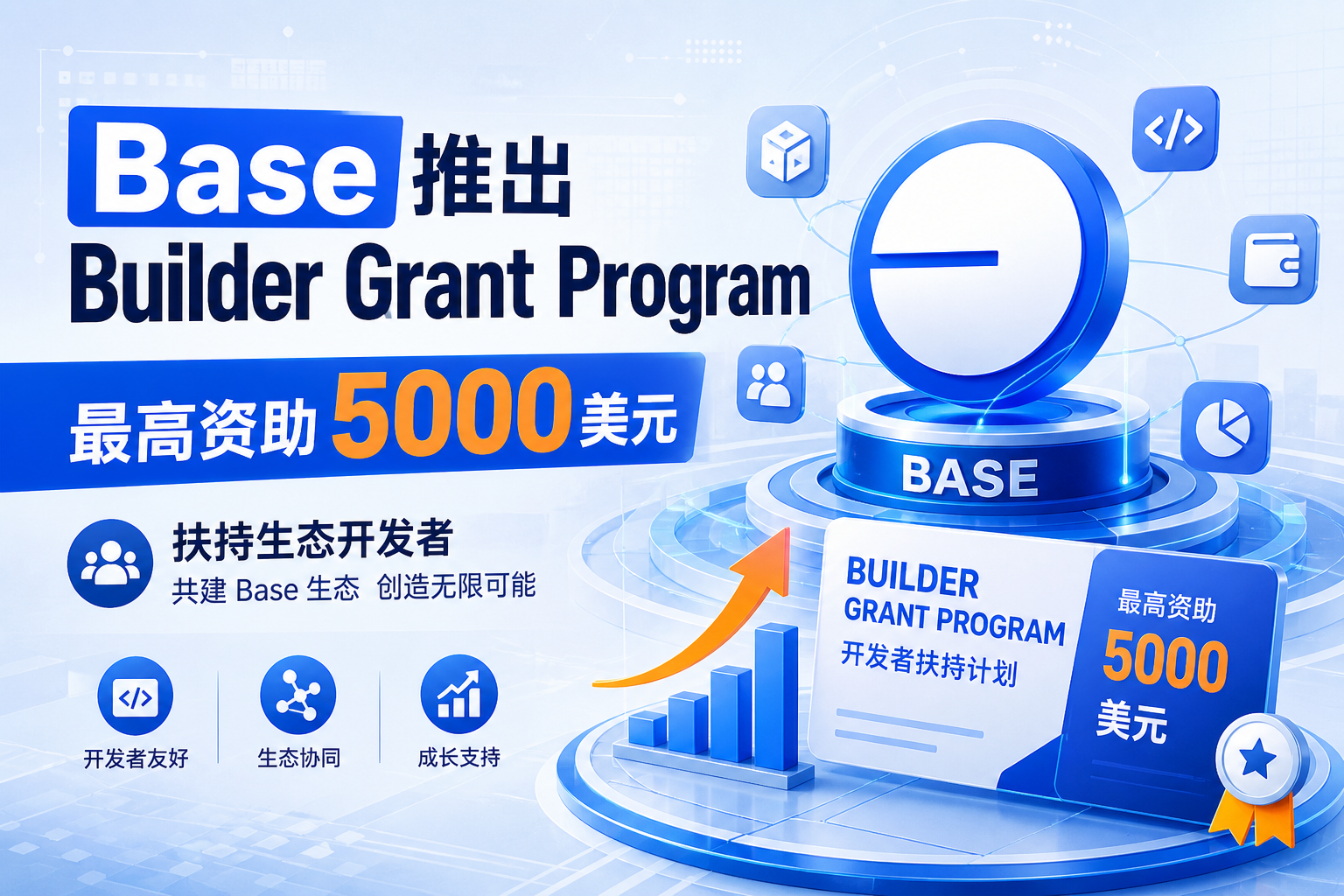 Base 推出 Builder Grant Program，最高资助 5000 美元