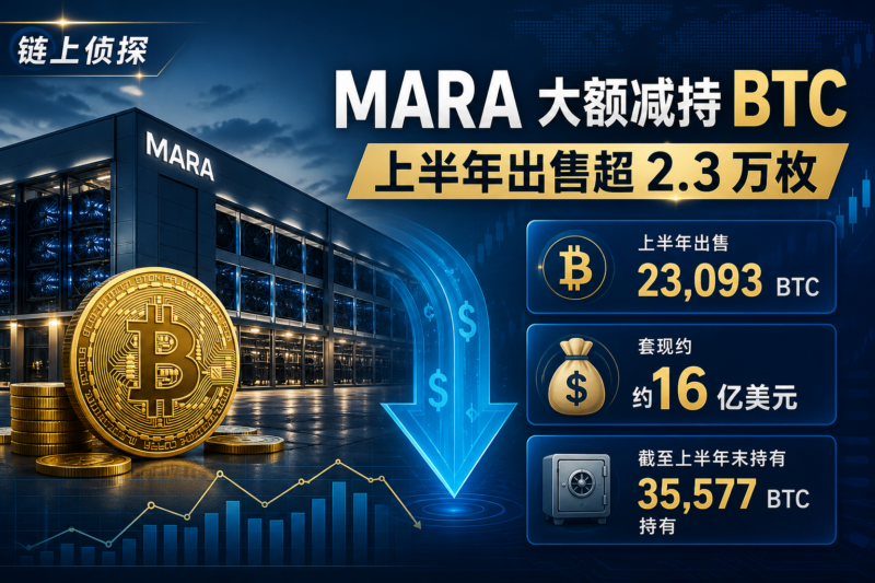链上侦探|MARA 上半年出售超 2.3 万枚 BTC,套现约 16 亿美元-指挥使社区 - 真实线索、热点议题与深度观察
