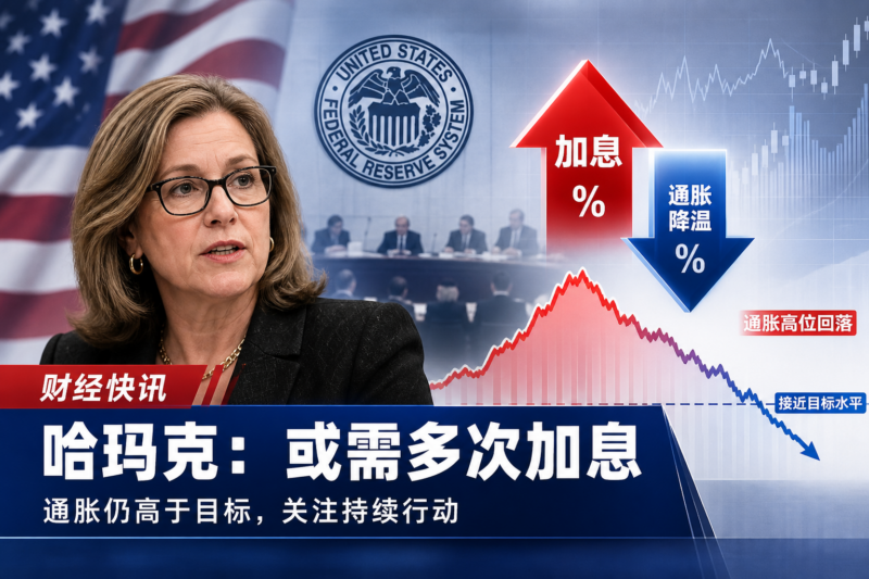 美联储哈玛克:可能需要多次加息压低通胀-指挥使社区 - 真实线索、热点议题与深度观察