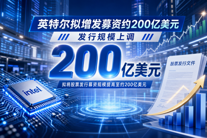 英特尔据悉拟将股票发行募资规模提高至约 200 亿美元-指挥使社区 - 真实线索、热点议题与深度观察