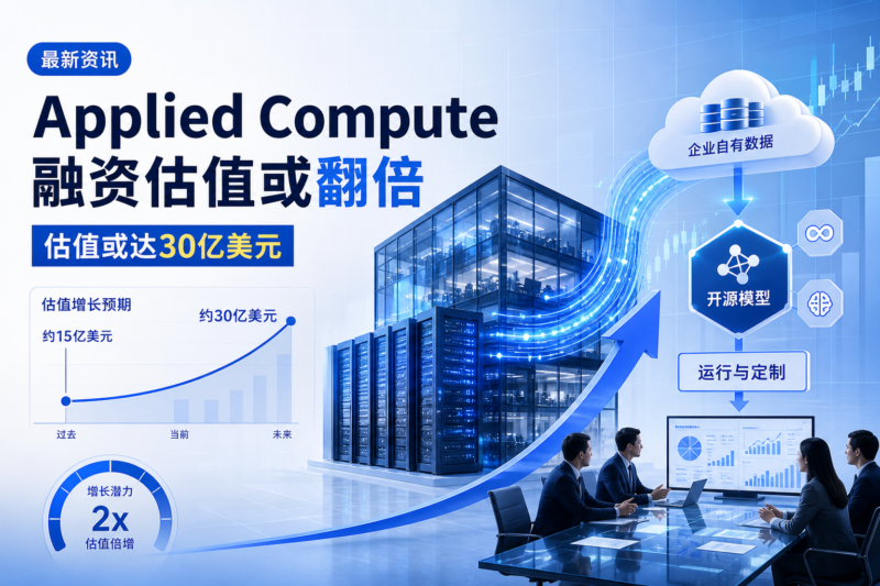 Applied Compute 融资估值有望翻倍至 30 亿美元-指挥使社区 - 真实线索、热点议题与深度观察