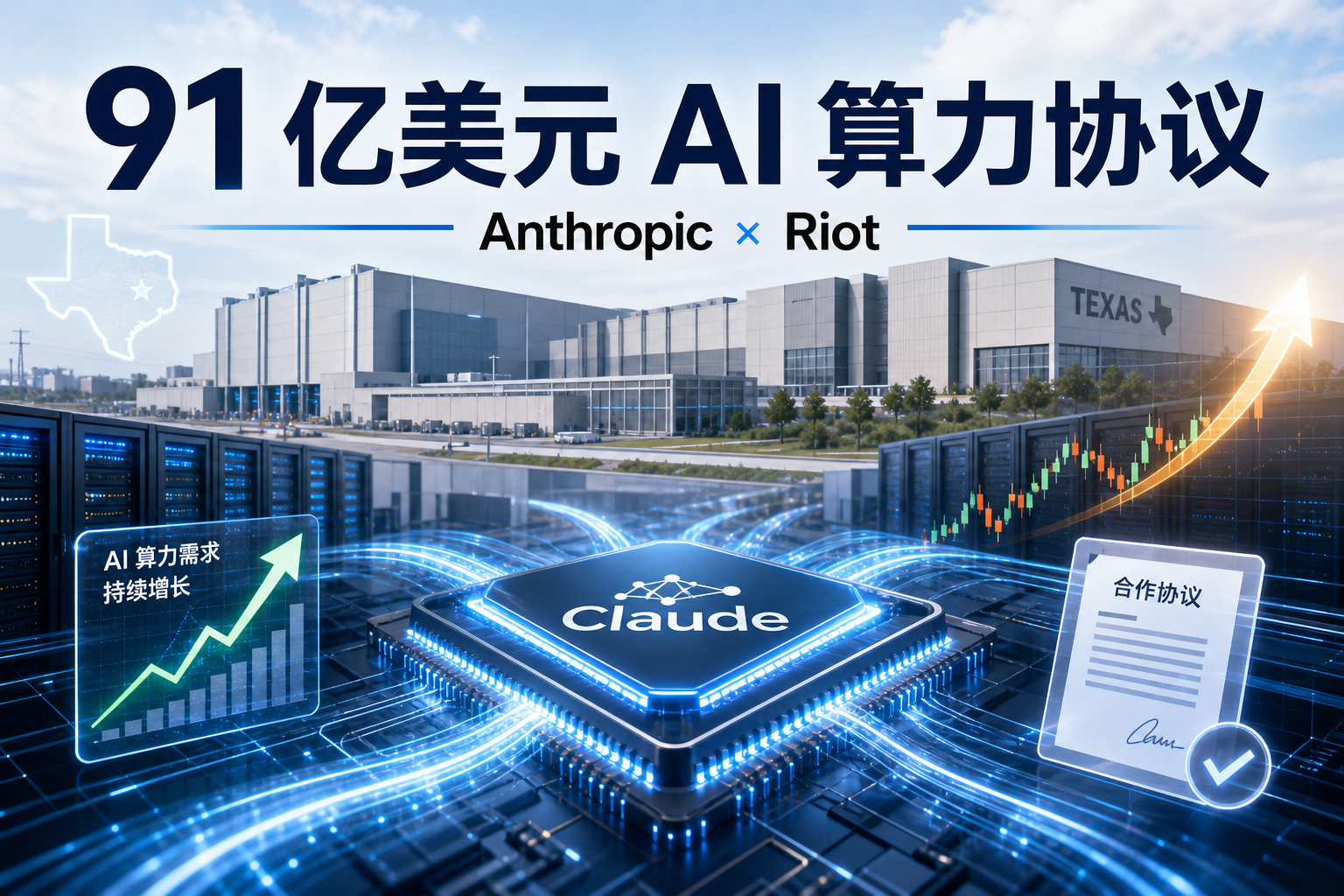 Anthropic 与 Riot 达成 91 亿美元 AI 算力协议