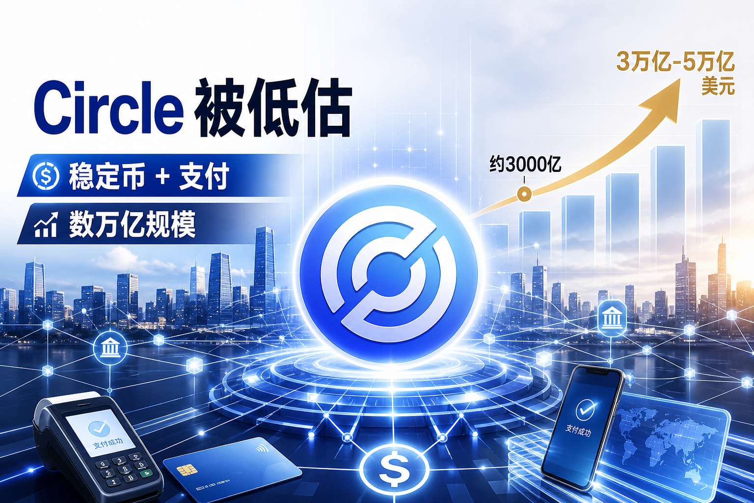 Bitwise:Circle 被严重低估,未来或同时成为稳定币与支付巨头