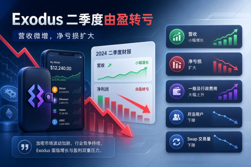 加密钱包公司 Exodus 二季度由盈转亏-指挥使社区 - 真实线索、热点议题与深度观察