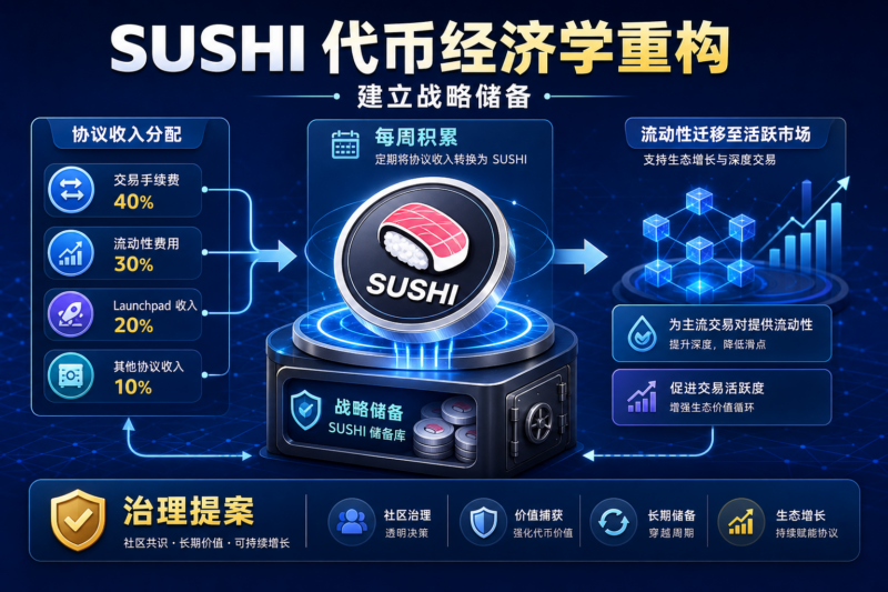 SushiSwap 社区提议重构代币经济学，拟建立 SUSHI 战略储备-指挥使社区 - 真实线索、热点议题与深度观察