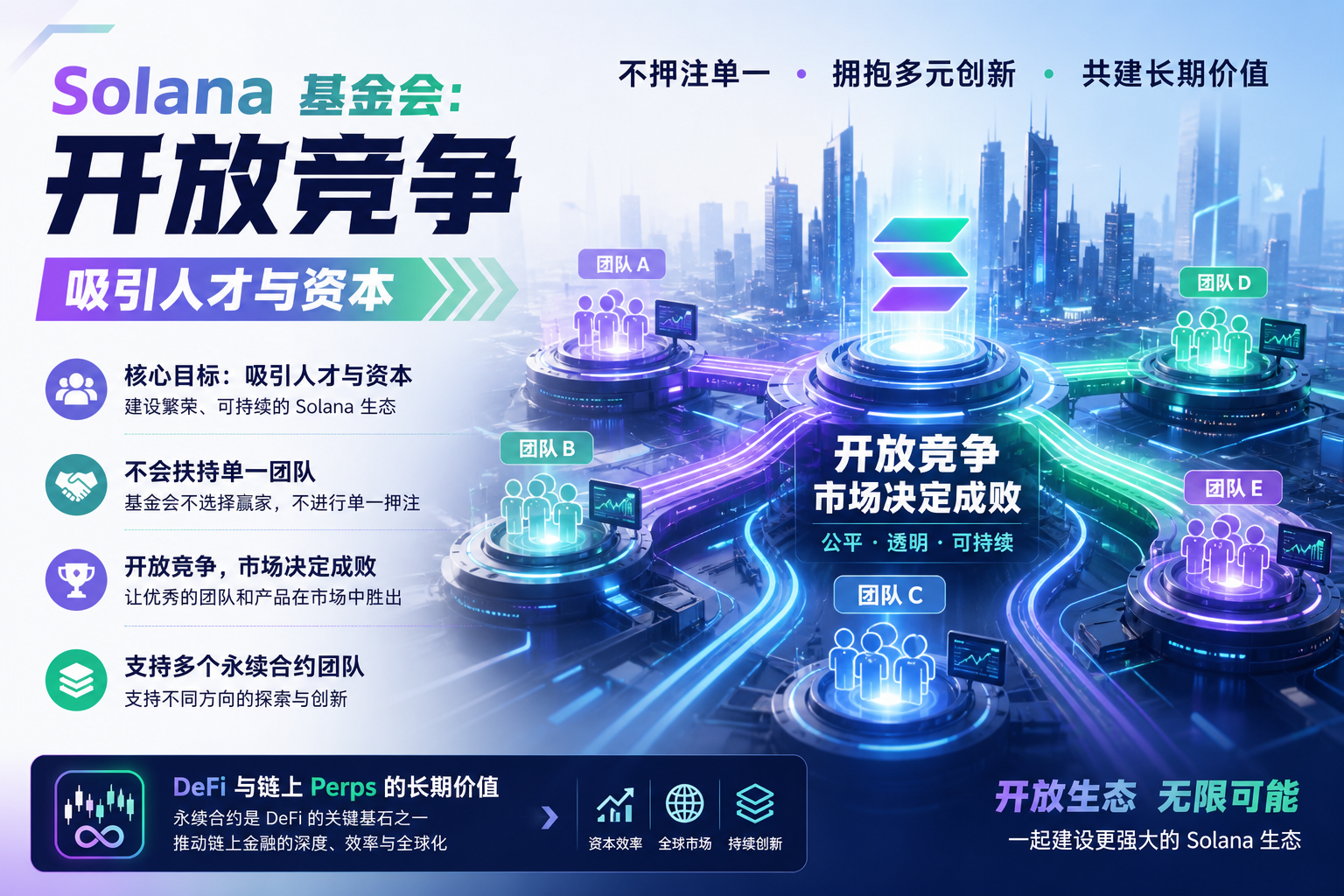 Solana 基金会:核心目标是吸引人才与资本,不会扶持单一团队