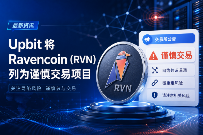 Upbit 将 Ravencoin(RVN)列为谨慎交易项目-指挥使社区 - 真实线索、热点议题与深度观察