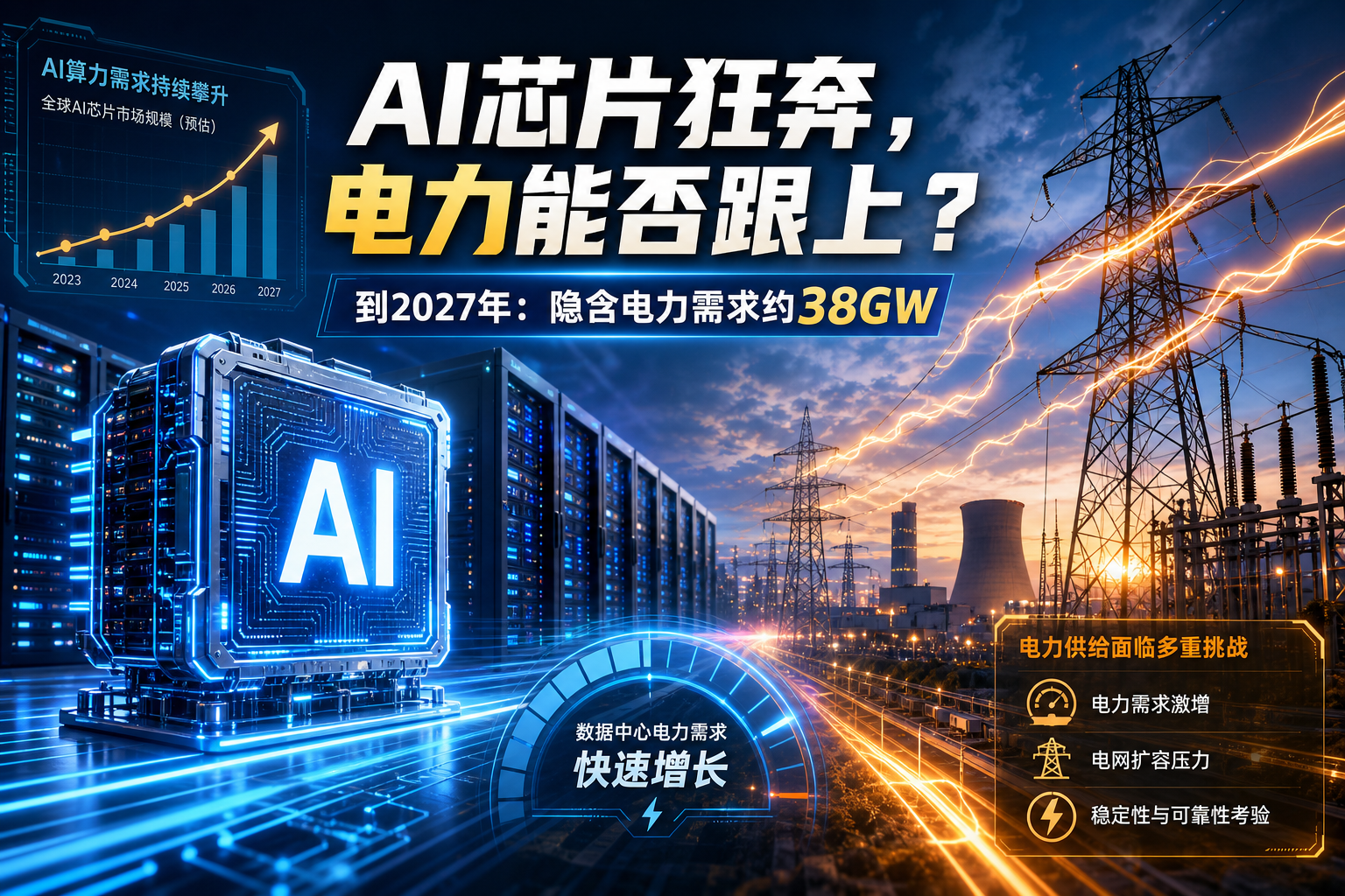 摩根士丹利解读:AI 芯片狂奔,电力能否跟上?