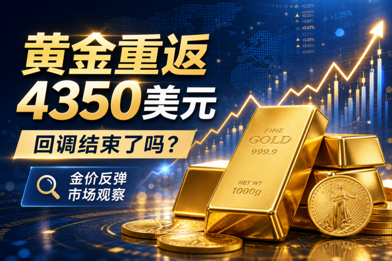 黄金重返4350美元:贵金属回调是否结束?-指挥使社区 - 真实线索、热点议题与深度观察