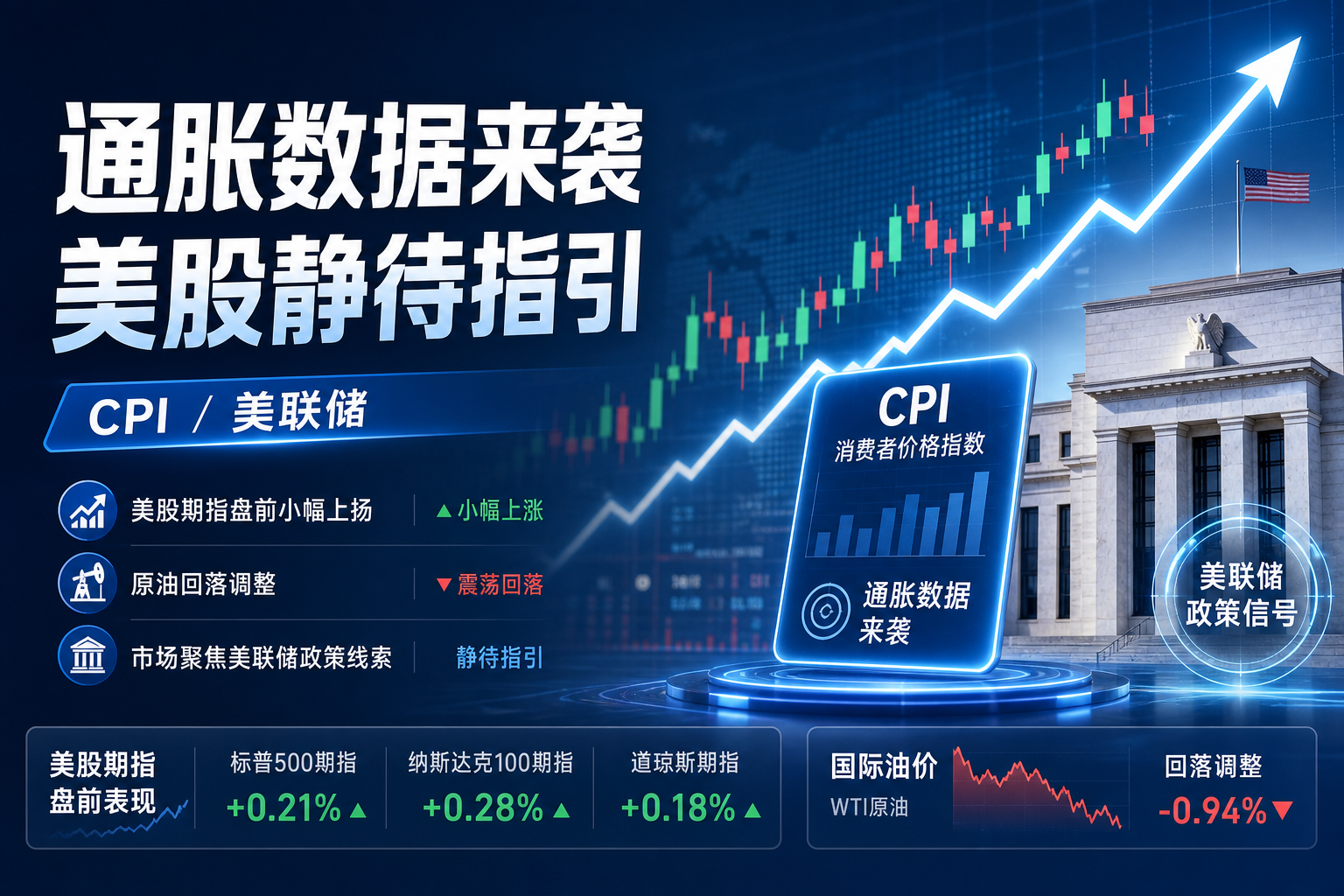 通胀数据牵动市场神经，美股高位静待美联储利率线索